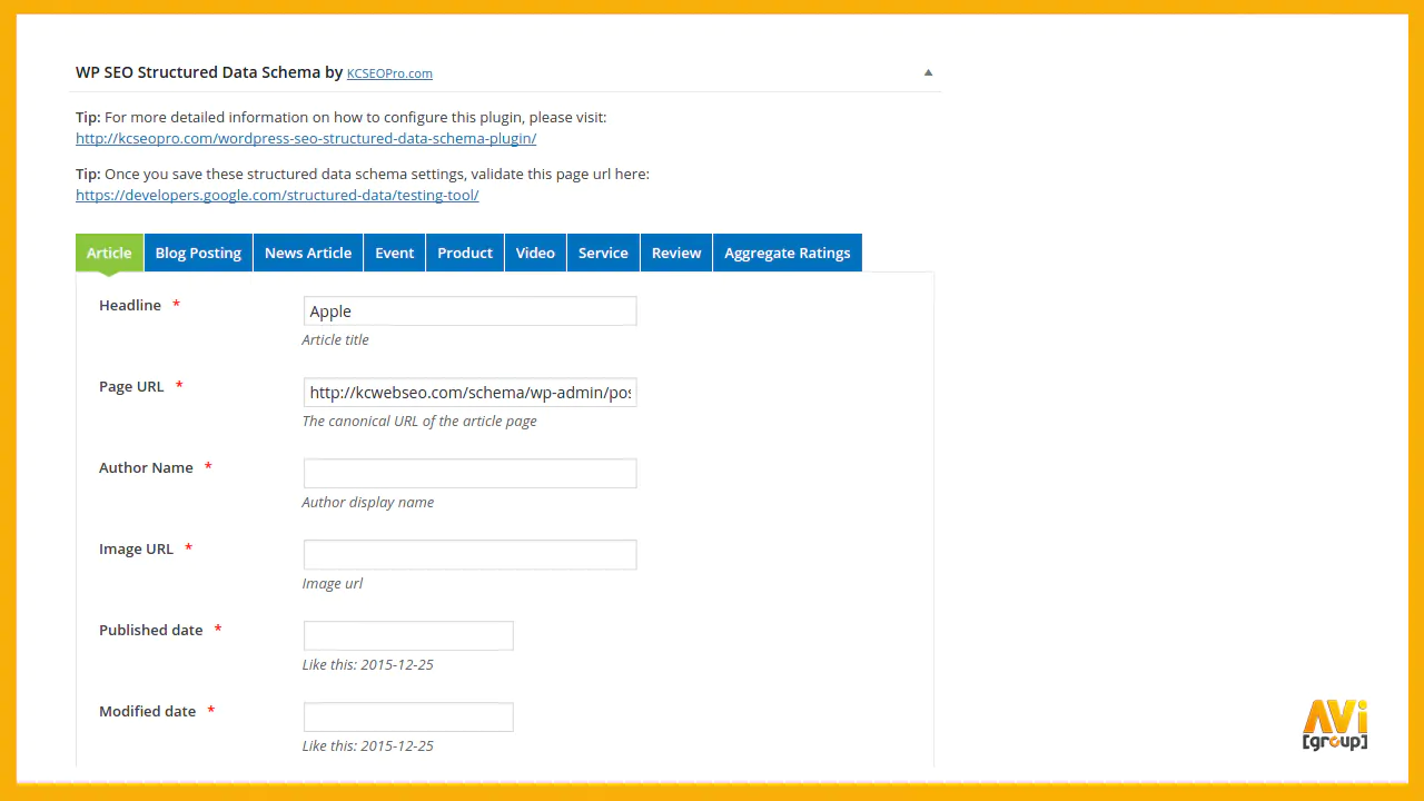 WP SEO Structured Data Schema – 2